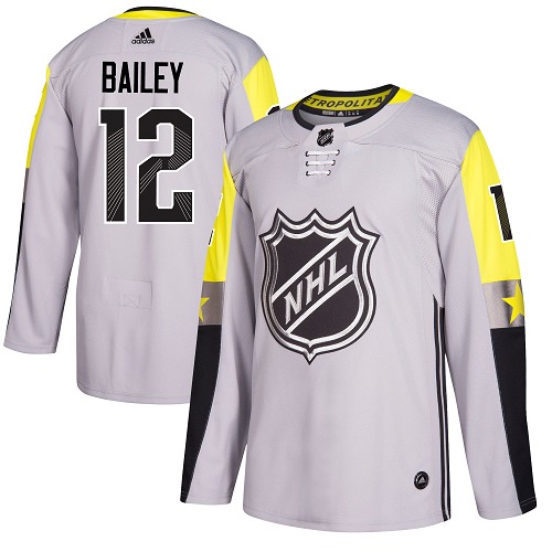 Adidas Islanders #12 Josh Bailey Gray 2018 All-Star Metro Division Authentic Stitched NHL Jersey
